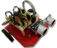 Mini Ultrasonik Sensörlü Engelden Kaçan Robot